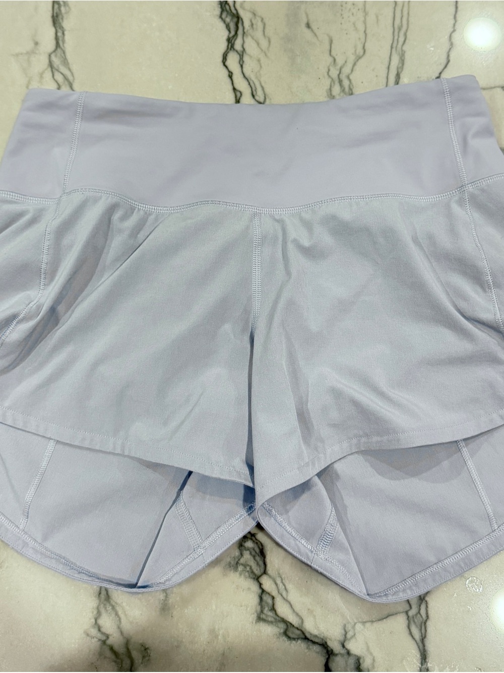 lululemon athletica Light Blue/Lavender Athletic Speed Up Shorts (Size 2)